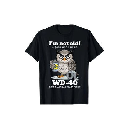 "I'm Not Old I Just Need Some Owl" Funny T-Shirt – Witty Bird Lover Tee, Cute Owl Graphic Shirt for Men & Women-Teezioo