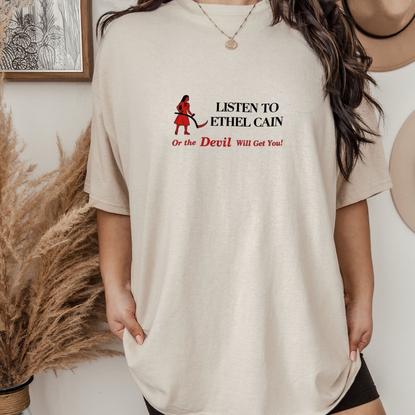“Listen to Ethel Cain” Gothic Aesthetic T-Shirt – Alt-Pop Music Fan Graphic Tee, Unisex Cotton Shirt - Teezioo