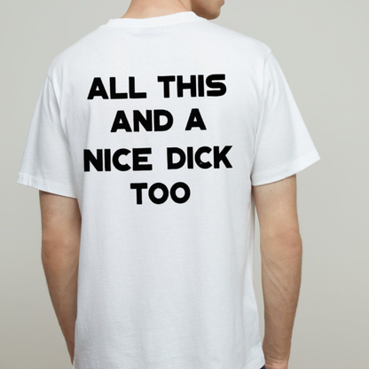 Minimalist "All This" Bold Quote Tee – Sarcastic Men's Graphic Shirt- Teezioo