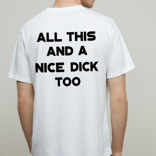 Minimalist "All This" Bold Quote Tee – Sarcastic Men's Graphic Shirt- Teezioo