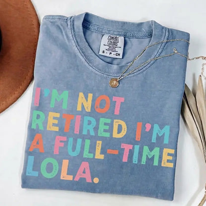 Aesthetic Floral Grandma Retirement T-Shirt