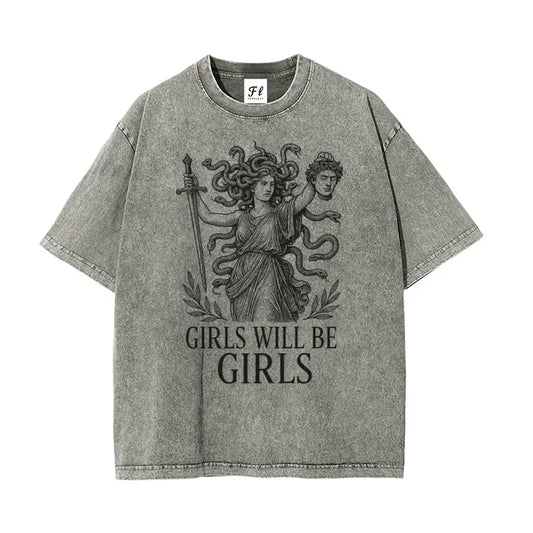 Vintage Medusa "Girls Will Be Girls" T-Shirt