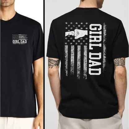 "Girl Dad" Vintage Graphic Tee – Proud Father of Daughters Shirt
